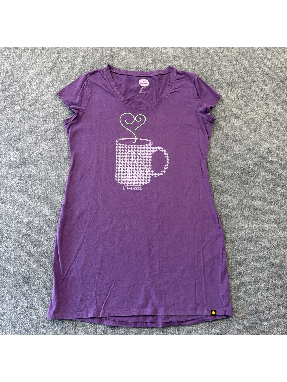 Life Is Good Purple Sleepwear Large Love Today L
